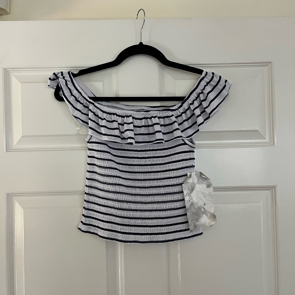 Crave Fame Off the Shoulder Crop Top